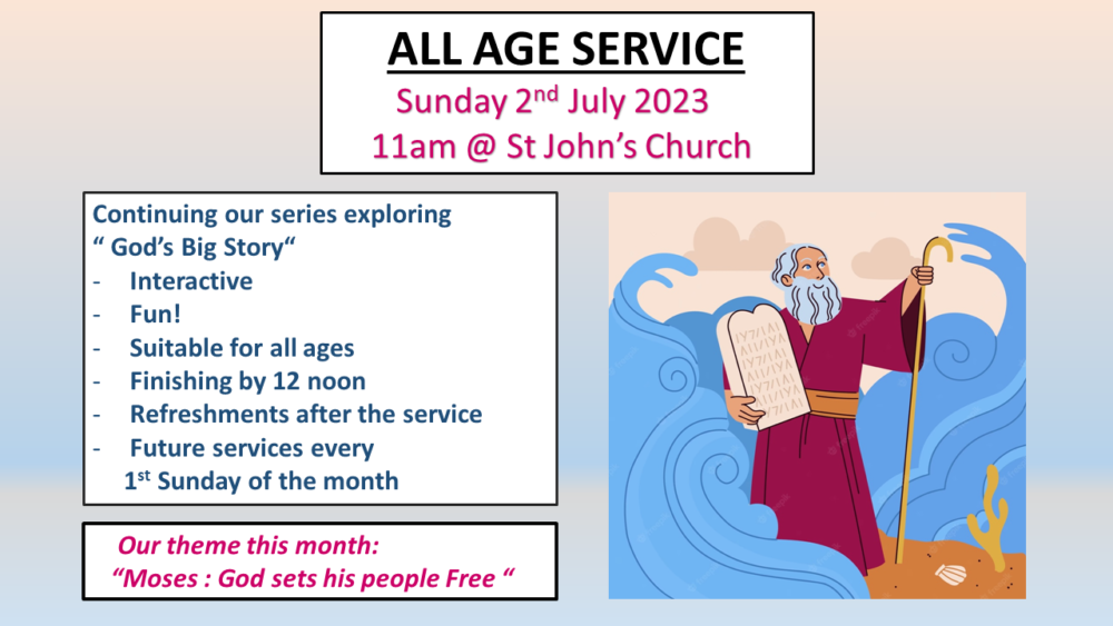 All Age Service Sunday 2nd July Parish Of Langdon Hills